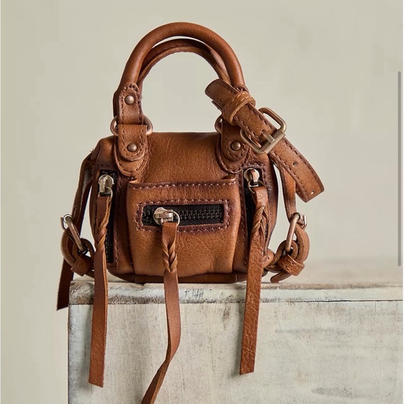 Free People Brown Leather Mini Handbag - Picture 7 of 7